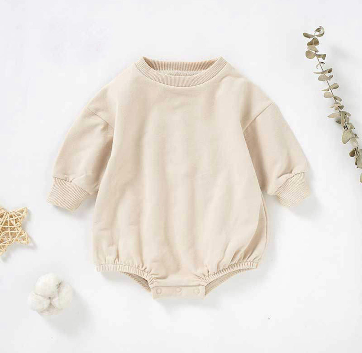 Bubble Romper - Oatmeal