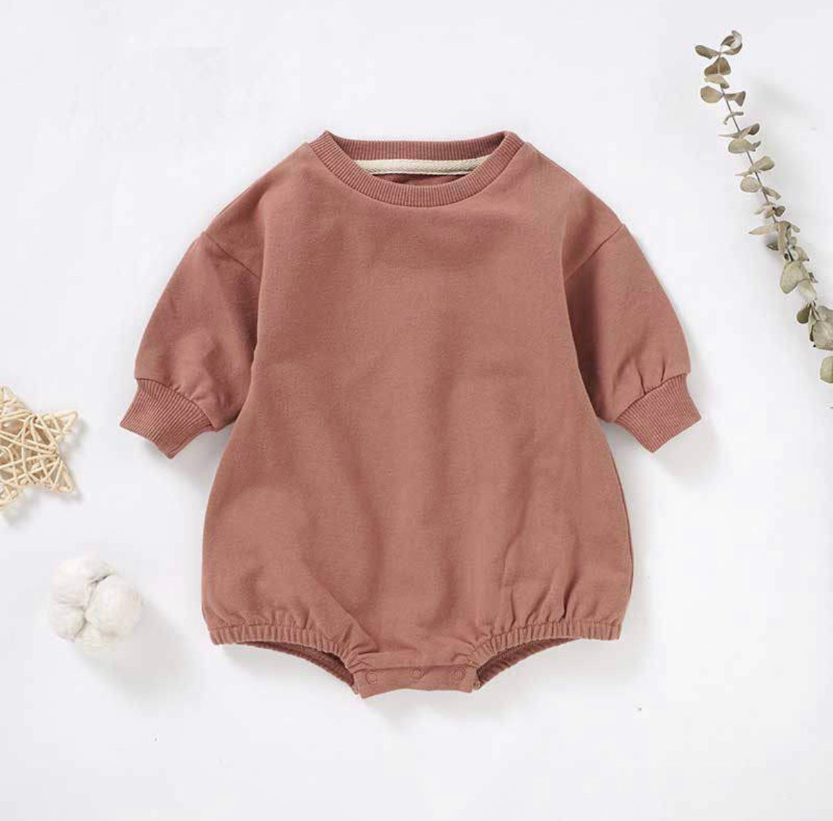 Bubble Romper - Rusty Red