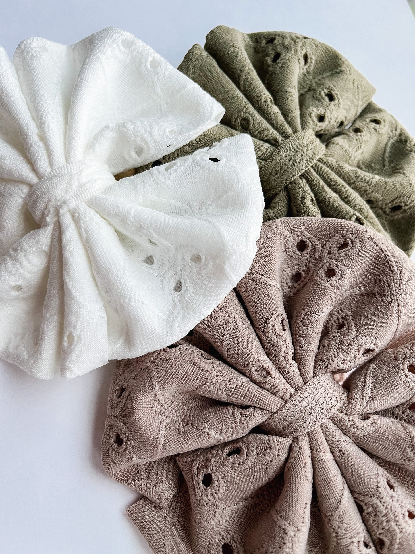 Messy Eyelet Bow Headband