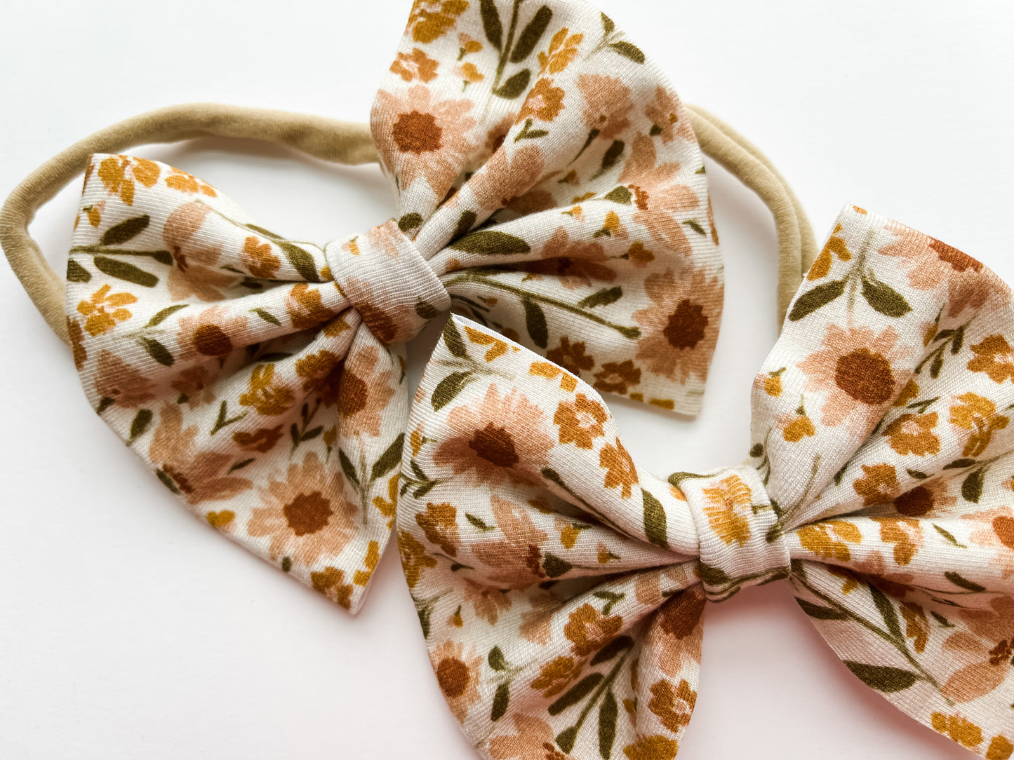 Floral Garden Baby Bow Headband