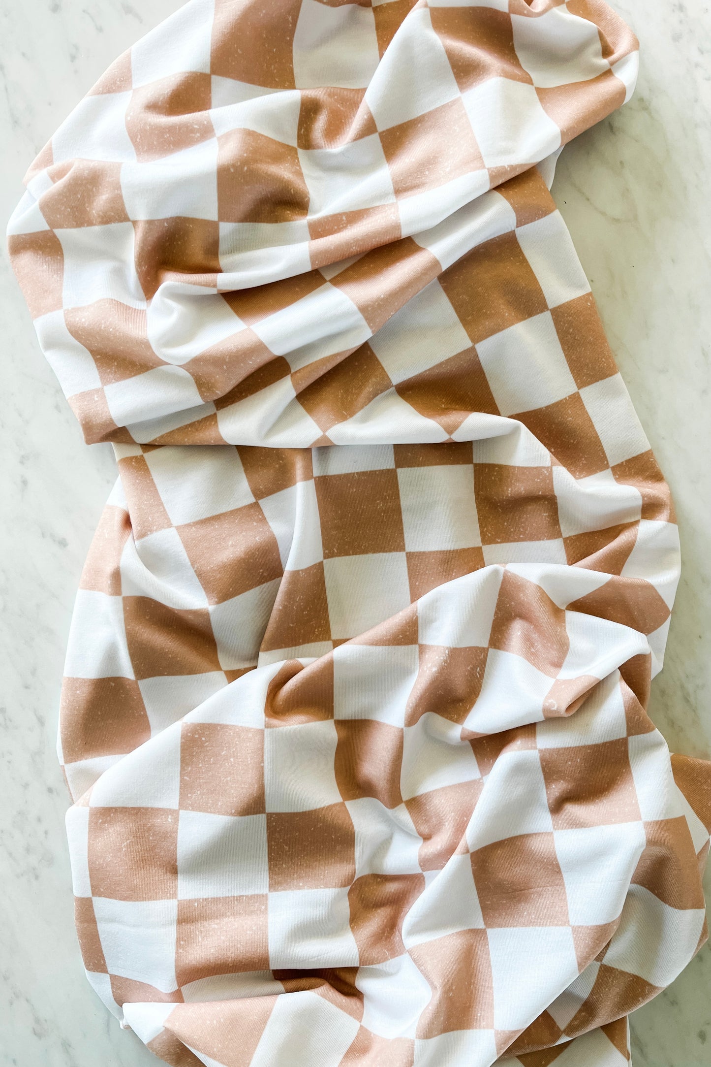 Khaki Checkerboard Swaddle